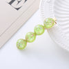 Wholesale Shiny Plastic And Resin Duck Bill Hair Clip Electroplated For Girls