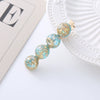 Wholesale Shiny Plastic And Resin Duck Bill Hair Clip Electroplated For Girls