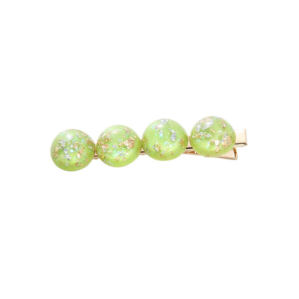 Wholesale Shiny Plastic And Resin Duck Bill Hair Clip Electroplated For Girls