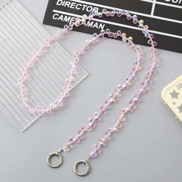 Wholesale Shoulder Bag Chain Accessories Handmade Beaded Water Drop Love Bell Pendant