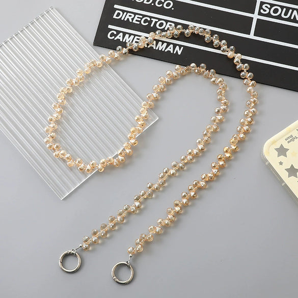 Wholesale Shoulder Bag Chain Accessories Handmade Beaded Water Drop Love Bell Pendant