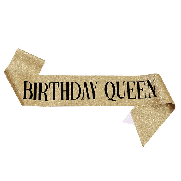 Wholesale Shoulder Strap Etiquette Belt Glitter Cloth Bronzing For Birthday Party