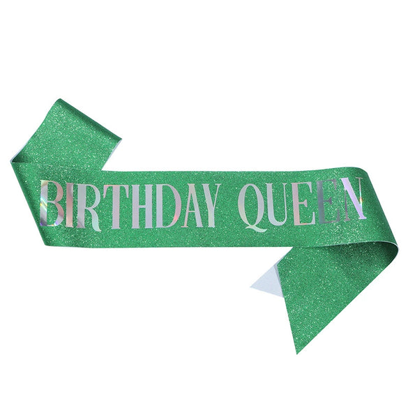 Wholesale Shoulder Strap Etiquette Belt Glitter Cloth Bronzing For Birthday Party