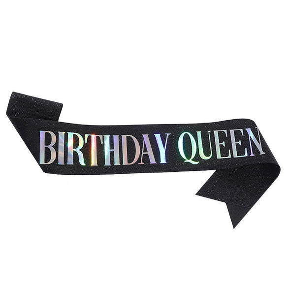 Wholesale Shoulder Strap Etiquette Belt Glitter Cloth Bronzing For Birthday Party