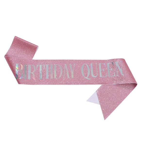 Wholesale Shoulder Strap Etiquette Belt Glitter Cloth Bronzing For Birthday Party