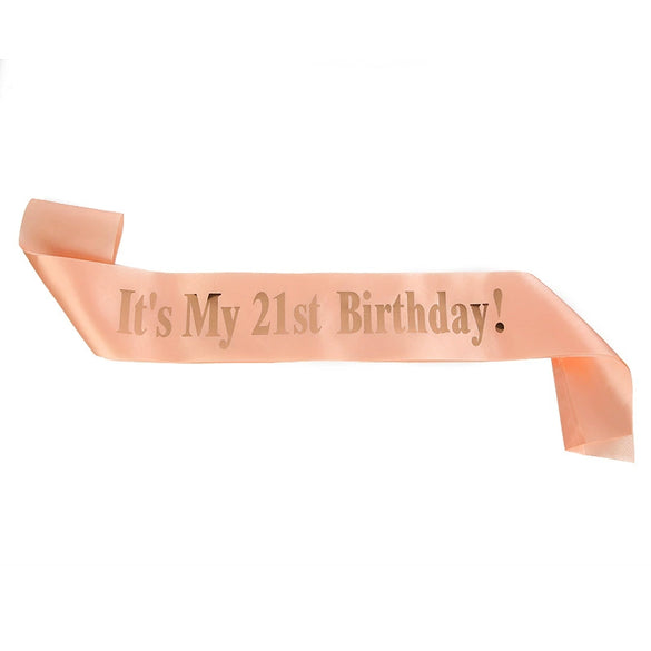 Wholesale Shoulder Strap Etiquette Belt Satin Cloth Printing For Birthday Party Ages 13 80