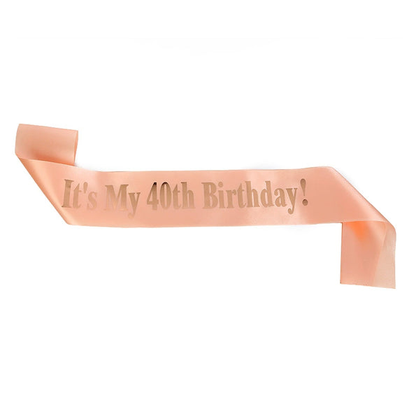 Wholesale Shoulder Strap Etiquette Belt Satin Cloth Printing For Birthday Party Ages 13 80
