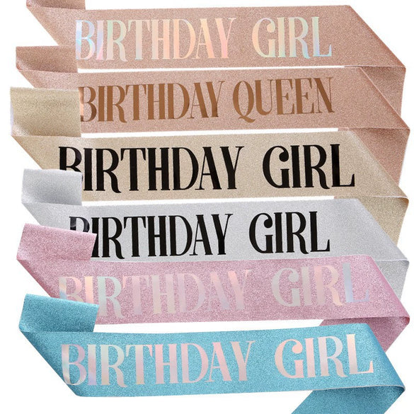 Wholesale Shoulder Strap Ribbon For Girls Glitter Cloth Hot Stamping