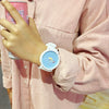 Wholesale Silicone Alloy Female Student Cartoon Round Watch With Stainless Steel Clasp