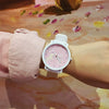Wholesale Silicone Alloy Female Student Cartoon Round Watch With Stainless Steel Clasp