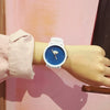 Wholesale Silicone Alloy Female Student Cartoon Round Watch With Stainless Steel Clasp