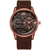 Wholesale Silicone Band Alloy Case Round Dial Men's Outdoor Leisure Sports Watch