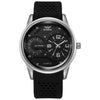 Wholesale Silicone Band Alloy Case Round Dial Men's Outdoor Leisure Sports Watch