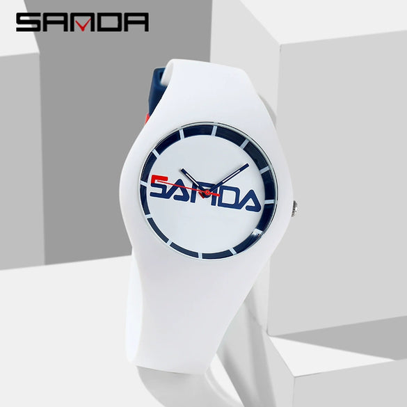 Wholesale Silicone Electronic Watch Round Dial For Male Students Sports Style