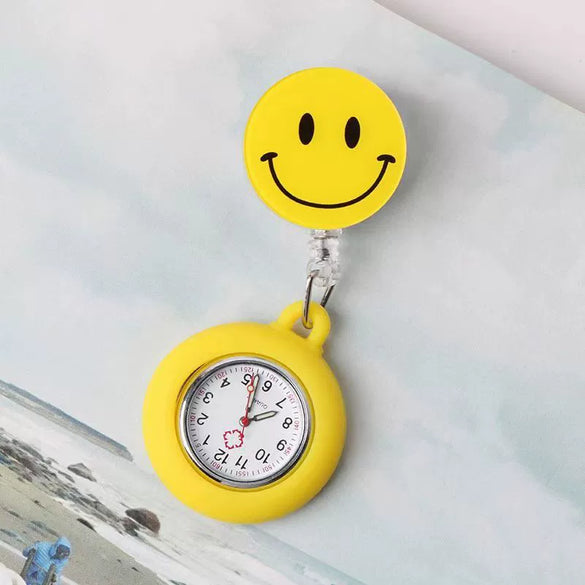 Wholesale Silicone Luminous Hanging Watch With Round Dial For Adult Medical Workers Casual Style
