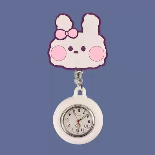 Wholesale Silicone Luminous Hanging Watch With Round Dial For Adult Medical Workers Casual Style