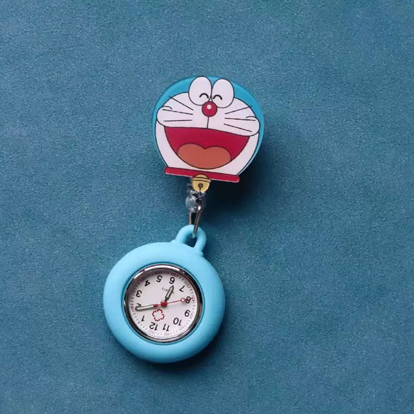 Wholesale Silicone Luminous Hanging Watch With Round Dial For Adult Medical Workers Casual Style