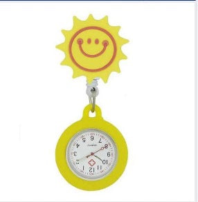 Wholesale Silicone Luminous Hanging Watch With Round Dial For Adult Medical Workers Casual Style