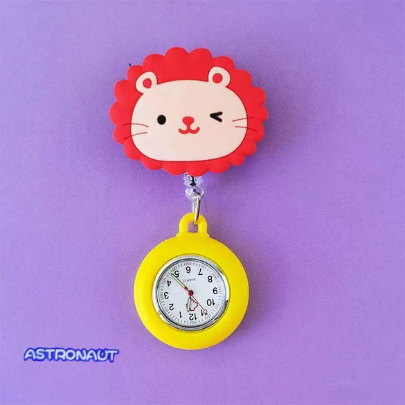 Wholesale Silicone Luminous Hanging Watch With Round Dial For Adult Medical Workers Casual Style