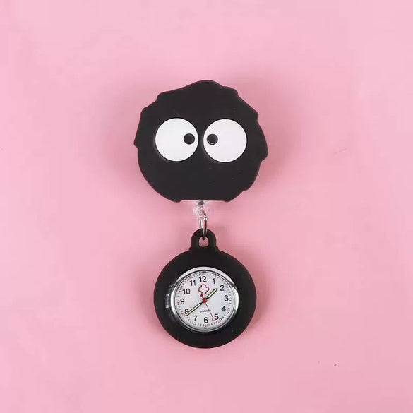 Wholesale Silicone Luminous Hanging Watch With Round Dial For Adult Medical Workers Casual Style
