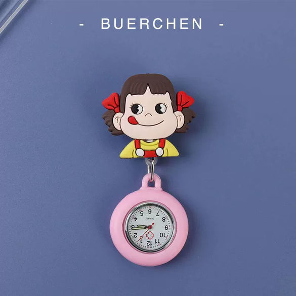 Wholesale Silicone Luminous Hanging Watch With Round Dial For Adult Medical Workers Casual Style