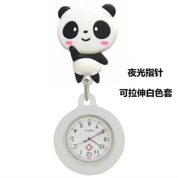 Wholesale Silicone Luminous Hanging Watch With Round Dial For Adult Medical Workers Casual Style