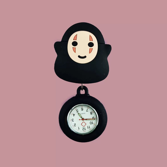 Wholesale Silicone Luminous Hanging Watch With Round Dial For Adult Medical Workers Casual Style