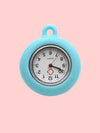 Wholesale Silicone Round Luminous Pocket Watch For Students Alloy Case Quartz Movement