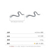 Wholesale 925 Silver Birth Year Zodiac Snake Earrings For Women Sweet Cool Style With Electroplating