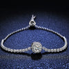 Wholesale 925 Silver Bracelet With Moissanite Square Bag Simple Style With Letters Numbers Text For Women