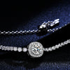 Wholesale 925 Silver Bracelet With Moissanite Square Bag Simple Style With Letters Numbers Text For Women