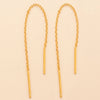 Wholesale Silver 925 Chain Earrings Simple Geometric Style For Women