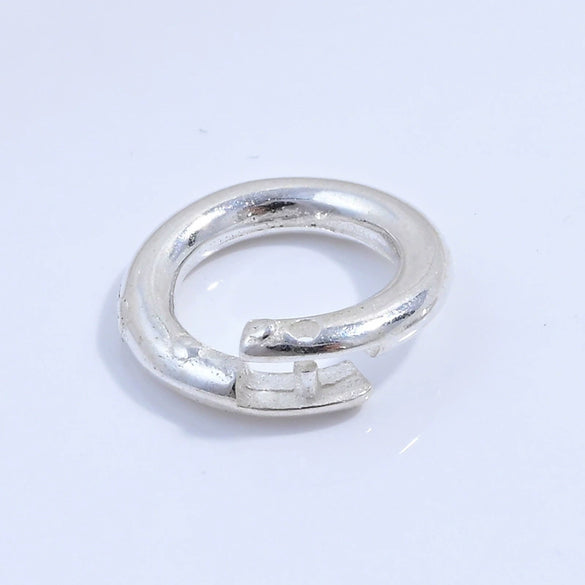 Wholesale 925 Silver Circle Open Clasp Pendant Handmade Diy Bracelet Necklace Connector Electroplated