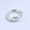 Wholesale 925 Silver Circle Open Clasp Pendant Handmade Diy Bracelet Necklace Connector Electroplated