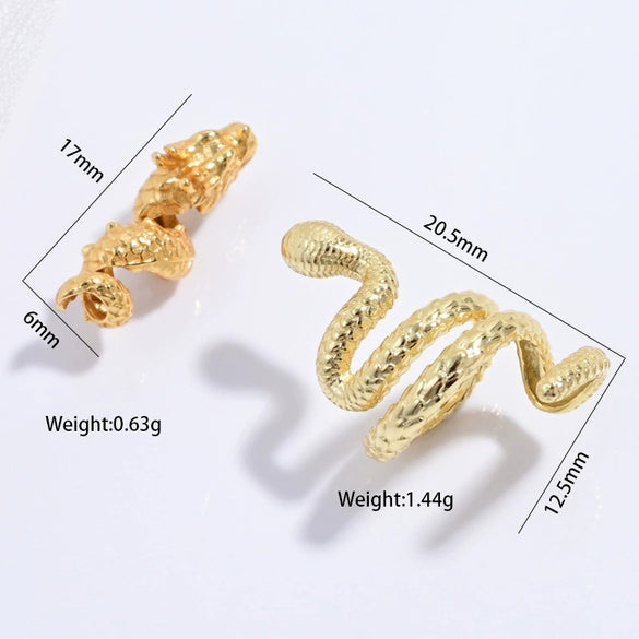 Wholesale Silver Coiled Dragon Snake Shape Electroplating Beads For Diy Bracelet Necklace