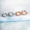 Wholesale 925 Silver Cuff Earring With Straight Pin And Wide Design Geometric Pattern Electroplated