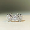 Wholesale Silver Daisy Open Ring Handmade Retro Carved Electroplated For Women