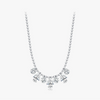 Wholesale Silver Drop Shape Pendant Clavicle Necklace For Women
