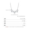 Wholesale Silver Drop Shape Pendant Clavicle Necklace For Women