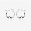 Wholesale Silver Ear Jewelry With Geometric Pattern And Electroplating For Women