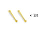 Wholesale Silver Ear Stick With Two Round Beads Geometric Style Electroplated For Girls Anti Blocking Sleeping Ear Holes