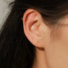 Wholesale Silver Ear Stick With Two Round Beads Geometric Style Electroplated For Girls Anti Blocking Sleeping Ear Holes