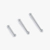 Wholesale Silver Ear Stick With Two Round Beads Geometric Style Electroplated For Girls Anti Blocking Sleeping Ear Holes
