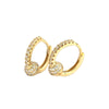 Wholesale Silver Ear Studs For Women Geometric Style S925 Silver Gold Ball Diamond Electroplated