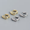 Wholesale Silver Ear Studs Geometric Style S925 Silver Electroplated For Female