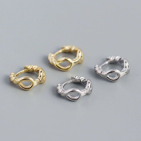 Wholesale Silver Ear Studs Geometric Style S925 Silver Electroplated For Female