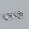 Wholesale Silver Ear Studs Geometric Style S925 Silver Electroplated For Female