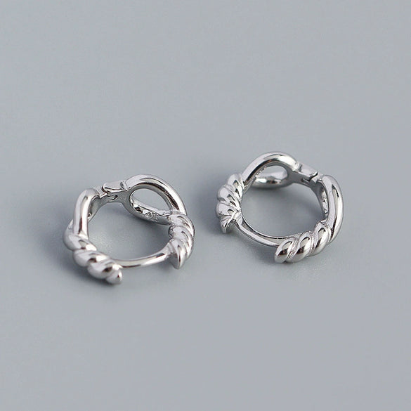 Wholesale Silver Ear Studs Geometric Style S925 Silver Electroplated For Female