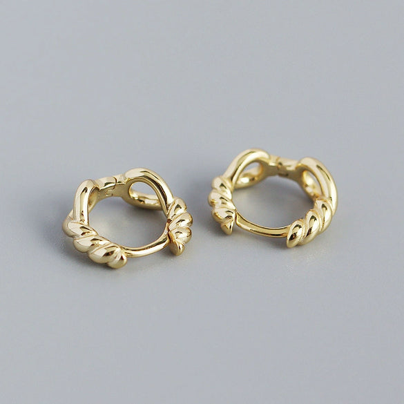 Wholesale Silver Ear Studs Geometric Style S925 Silver Electroplated For Female