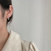 Wholesale Silver Earrings Geometric Minimalist Style Water Drop Shape